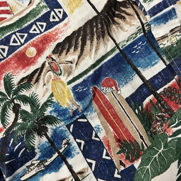 Reyn Spooner Mele Kalikimaka Christmas Hawaiian Shirt Size 3XL Cotton Blend - Picture 5 of 9